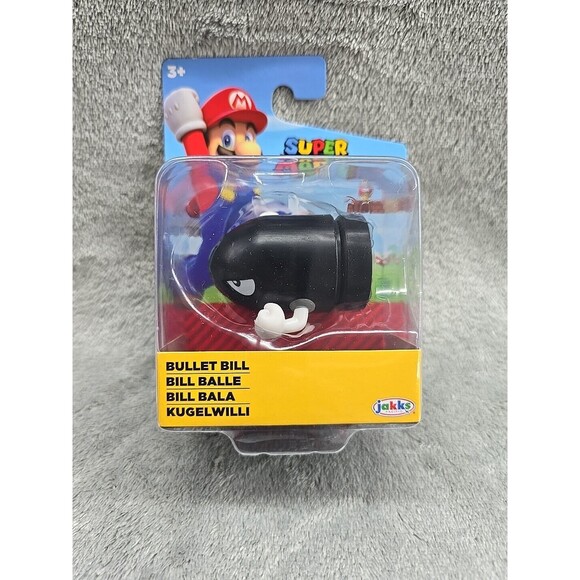 NWT Jakks Pacific 85486 World of Nintendo 2.5" Mario BULLET BILL Mini-Figure - Picture 1 of 5